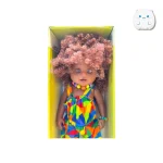 عروسک دختر آفریقایی Afro | موهای فر | مناسب 3 سال به بالا