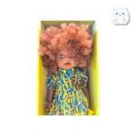 عروسک دختر آفریقایی Afro | موهای فر | مناسب 3 سال به بالا