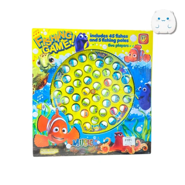 بازی ماهیگیری بزرگ مدل Fishing Game (۴۵ ماهی + ۵ قلاب)