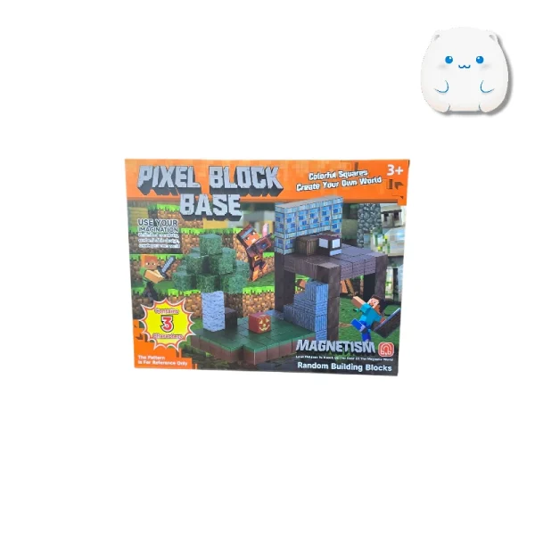 لگو مگنتی پیکسل بلاک (Pixel Block) - ساخت دنیای ماینکرفت با آهنربا