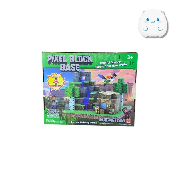 لگو مگنتی پیکسل بلاک (Pixel Block) - ساخت دنیای ماینکرفت با آهنربا/958