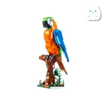 لگو ساختنی طوطی ماکائو (Macaw Parrot) برند Gaomisi - مدل دکوراتیو 1138