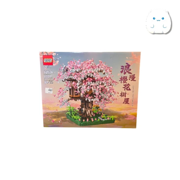 لگو ساختنی درخت شکوفه گیلاس (Cherry Blossom) QS08 - مدل دکوراتیو 2000+ قطعه
