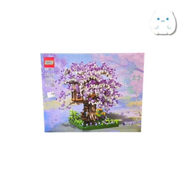 لگو ساختنی درخت شکوفه گیلاس (Cherry Blossom) QS08 - مدل دکوراتیو 2000+ قطعه