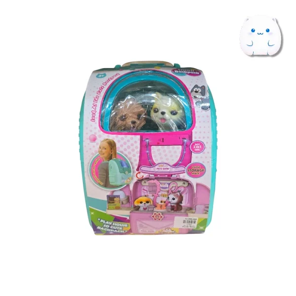 کوله پشتی تبدیلشونده به پت شاپ (Pet Shop) - اسباب بازی 2 در 1 - مناسب بازی نقشآفرینی