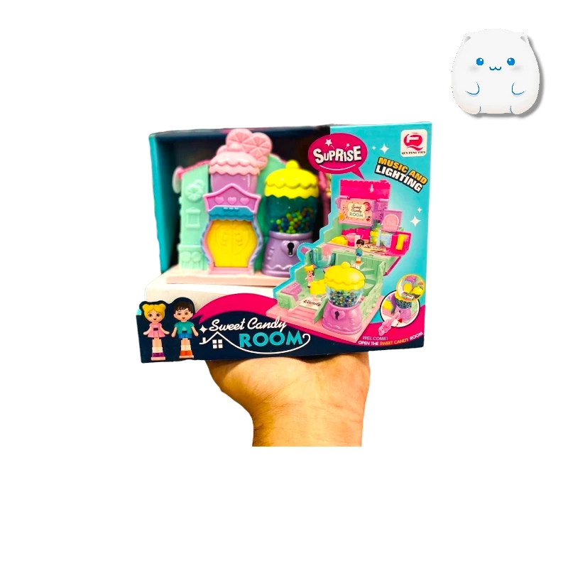 خرید-آبنبات-فروشی-موزیکال ست مینی بازی تاشو آبنبات فروشی (Wonder Dollhouse) - با عروسک و اکسسوری-موزیکال - Image 1