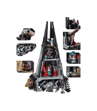 لگو ساختنی برج دارث ویدر (Darth Vader’s Castle) - Space Wars - 1090 قطعه