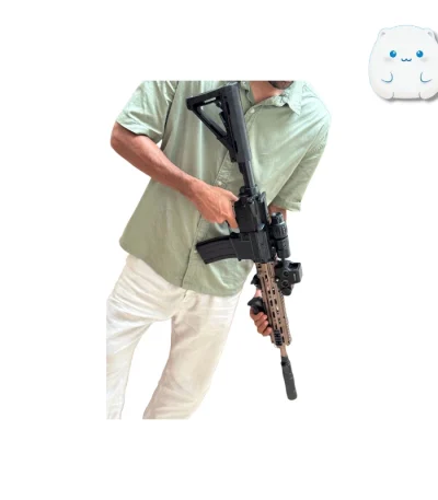 جعبه تفنگ اسباب بازی ژل بلستر الکتریکی سری M4 مدل AR15 با قابلیت شلیک رگباری