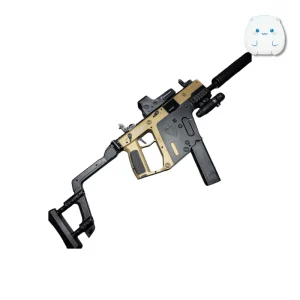 اسلحه Kriss Vector رنگ طلایی و مشکی با صداخفهکن و دوربین تهاجمی