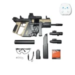 اسلحه Kriss Vector رنگ طلایی و مشکی با صداخفه‌کن و دوربین تهاجمی