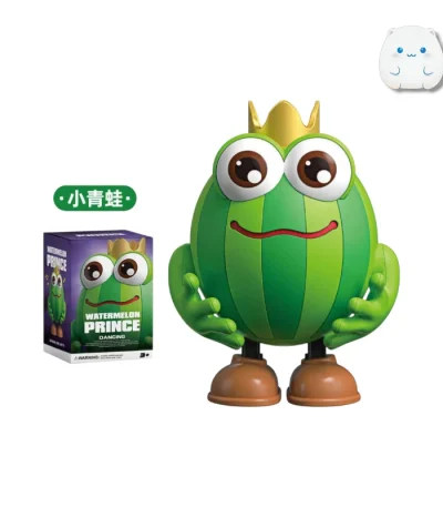 عروسک رقصنده هندوانه با تاج طلایی و قابلیت رقصیدن مدل Watermelon Prince