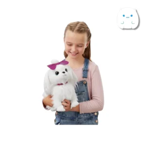 سگ پولیشی سفید متحرک مدل Paw Paw Puppy با قابلیت راه رفتن و تولید صدا داخل جعبه