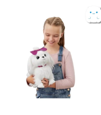 سگ پولیشی سفید متحرک مدل Paw Paw Puppy با قابلیت راه رفتن و تولید صدا داخل جعبه