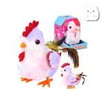 عروسک پولیشی جوجه متحرک مدل Cute Plush Pet (باتری‌خور)
