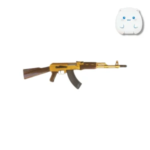 تفنگ کلاشنیکف طلایی