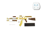 تفنگ کلاشنیکف طلایی