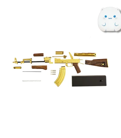 تفنگ کلاشنیکف طلایی
