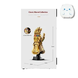 لگو دستکش تانوس، خرید LEGO Infinity Gauntlet، لگو مارول کلکسیونی، قیمت لگو ۵۹۰ قطعه مارول، سنگ‌های ابدیت لگویی.