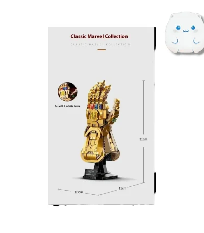 لگو دستکش تانوس، خرید LEGO Infinity Gauntlet، لگو مارول کلکسیونی، قیمت لگو ۵۹۰ قطعه مارول، سنگ‌های ابدیت لگویی.