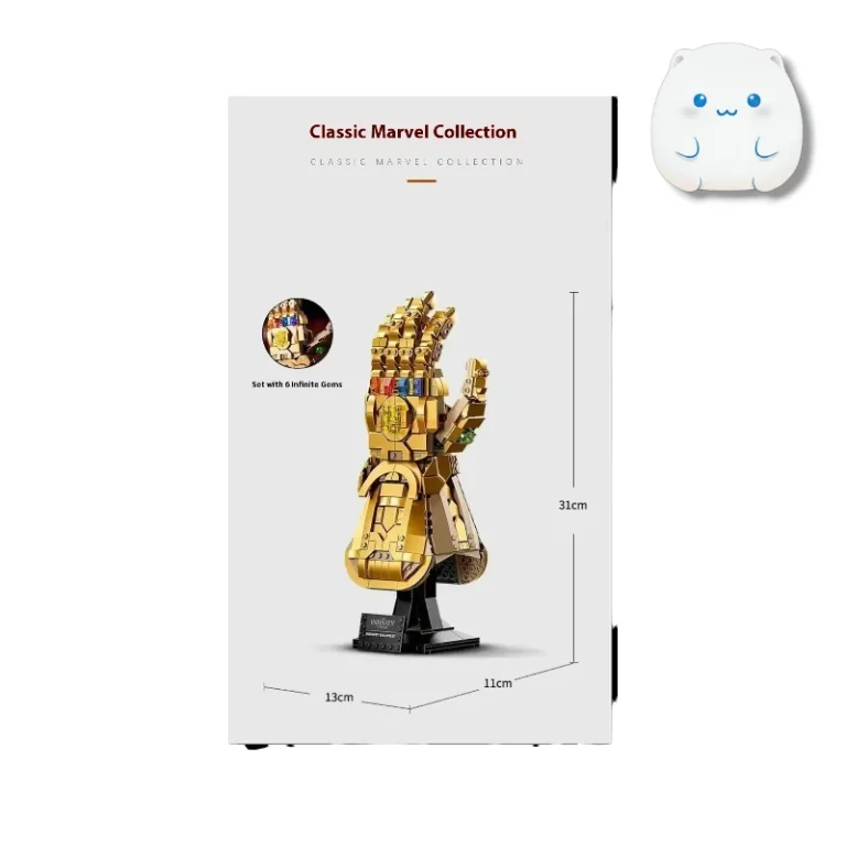 لگو دستکش تانوس، خرید LEGO Infinity Gauntlet، لگو مارول کلکسیونی، قیمت لگو ۵۹۰ قطعه مارول، سنگ‌های ابدیت لگویی.
