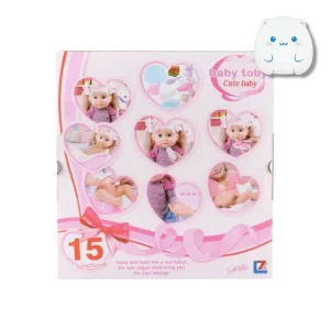  خرید عروسک نوزاد واقعی، قیمت Baby Toby مدل ۱۵ کاره، عروسک دخترانه موزیکال، ست کامل عروسک نوزاد با لوازم، عروسک با قابلیت دستشویی کردن.