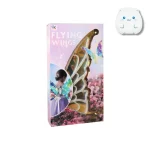 خرید بال فرشته چراغ‌دار، بال‌های جادویی Flying Wings، اکسسوری لباس فرشته، هدیه دخترانه رویایی، بال متحرک موزیکال.