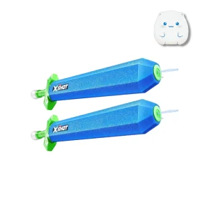 شمشیر آبپاش ۲ در ۱ ایکس شات X-Shot برند زورو با بدنه آبی و دسته سبز
