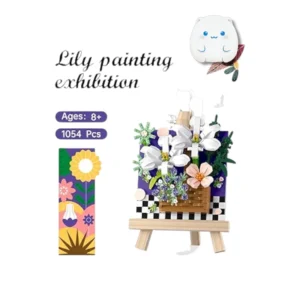 لگو تابلو گل لیلی Lily Painting Exhibition