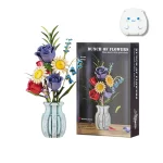 لگو دسته گل مدل MJ13067 با گلدان | ست ساختنی Bunch of Flowers