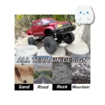 ماشین کنترلی آفرود صخره‌نورد WPL C64-1؛ مقیاس 1:16، دو دیفرانسیل (4WD) و نسخه RTR (قبل سفارش تماس بگیرید)