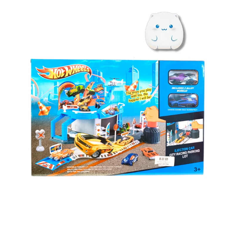 hotwheels-city-parking-lot-1-Photoroom پارکینگ طبقاتی هات ویلز و پیست مسابقه مدل City Parking Lot (همراه با ماشین فلزی) - Image 1